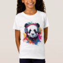 Zoek naar panda meisje tshirts Waterverf