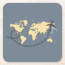 Zoek naar vliegtuig onderzetters Wereldkaart