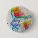 Zoek naar regenboog eenhoorn buttons Meisje