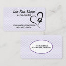 Zoek naar dierenwinkel visitekaartjes Paars