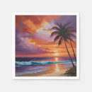 Zoek naar zonsondergang servetten Avond