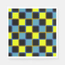 Zoek naar geel en blauw servetten Helder