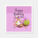 Zoek naar gelukkige vrouw verjaardag servetten Roze