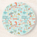 Zoek naar pelikanen onderzetters Kust