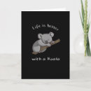 Zoek naar grappige koala kaarten Schattig