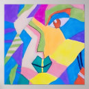 Zoek naar abstract gezichten kunst Geometrisch