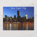 Zoek naar new york skyline briefkaarten Night