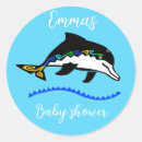 Zoek naar dolfijnen stickers Baby shower