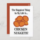 Zoek naar grappige kip briefkaarten Kipnugget