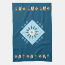 Zoek naar kleurrijke uilen keuken handdoeken Blauw