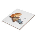 Zoek naar grappige kat tegels Cartoon