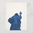 Zoek naar vrijheid briefkaarten Blauw