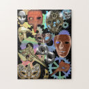 Zoek naar masker puzzels Goud