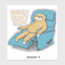 Zoek naar cartoon luiaard stickers Grappig