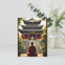 Zoek naar boeddhistische monnik briefkaarten Tempel