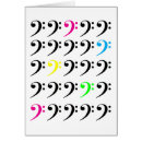 Zoek naar muziek symbolen briefkaarten Sleutel