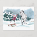 Zoek naar paarden winter briefkaarten Kerst