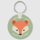 Zoek naar vos sleutelhangers Illustratie