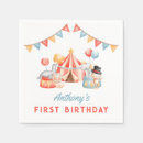 Zoek naar circus servetten Eerste verjaardag