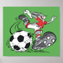 Zoek naar voetbal cartoon posters Bugs bunny