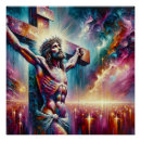Zoek naar goddelijke liefde posters Jesus