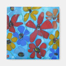 Zoek naar glazen magneten Bloemen