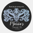 Zoek naar maskerade bal stickers Sweet 16