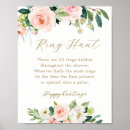 Zoek naar ringen posters Bruiloftsfeest