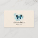 Zoek naar blauwe vlinders visitekaartjes Schoonheidssalon