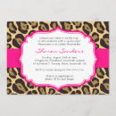 Zoek naar pink leopard uitnodigingen Luipaard