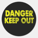 Zoek naar gevaarlijk stickers Geel