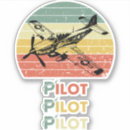 Zoek naar vintage luchtvaart stickers Piloot