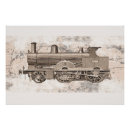 Zoek naar vintage locomotief posters Retro