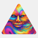 Zoek naar surrealistische abstracte stickers Psychedelisch