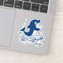 Zoek naar dolfijn cartoon stickers Schattig
