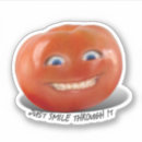 Zoek naar grappige tomaat stickers Vrucht
