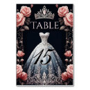 Zoek naar kroon tafelkaarten 15e verjaardag