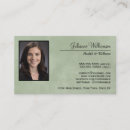 Zoek naar groene achtergrond visitekaartjes Voor haar