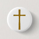 Zoek naar gouden kruis buttons Katholiek