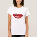 Zoek naar rode lippen tshirts Illustratie