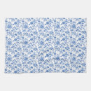 Zoek naar canvas keuken handdoeken Blauwgroen bloemen