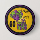 Zoek naar 60ste verjaardag buttons Typografie