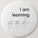 Zoek naar gehoor buttons Gebarentaal