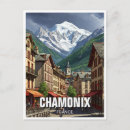 Zoek naar chamonix briefkaarten Franse alpen