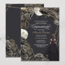 Zoek naar zwart goud verjaardag uitnodigingen Quinceañera