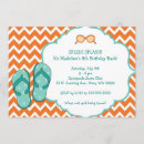 Zoek naar flip flop party uitnodigingen Meisje