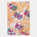 Zoek naar geometrische vormen keuken handdoeken Roze