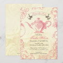 Zoek naar pink bridal tea party uitnodigingen Theepartijtje