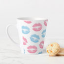 Zoek naar lippenstift mokken Patroon van lippen