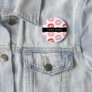 Zoek naar rode lippen buttons Patroon van lippen
